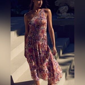 NWT Misa Los Angeles Lydia One Shoulder Asymmetric Dress